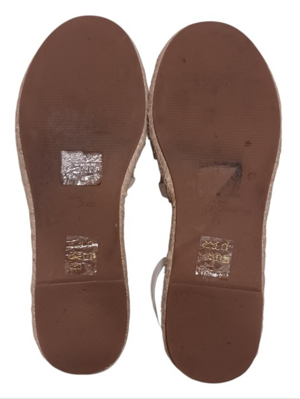J. Crew Grace Leather Gladiator Espadrille Sandal 9/9.5 - Picture 12 of 13